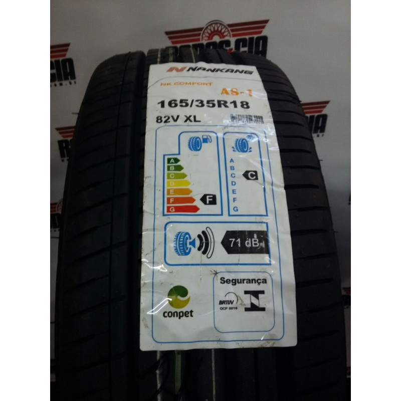 Rodas e Cia - PNEU NANKANG 165/35R18 CONFORT AS-1 82V XL