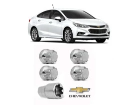 JOGO PORCAS ANTIFURTO PARA PROTEÇÃO RODA CHEVROLET CRUZE