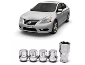 Porcas  Antifurto para Rodas Nissan Sentra / Versa / Kicks / Livina / Tiida / March