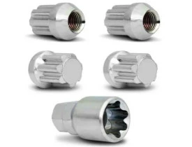JOGO DE PORCA ANTIFURTO + CHAVE PARA RODAS GM / TOYOTA / HONDA / HYUNDAI / FORD