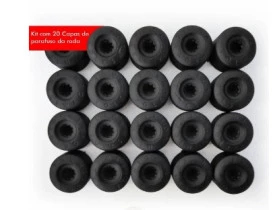 Kit 20 Capa Parafuso Roda Vw Fox Polo Bora Golf Jetta