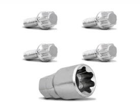 Parafuso Antifurto Roda Liga Leve VW Jetta, Golf, Polo, Virtus, Fox, Passat Variant, Tiguan, Touareg