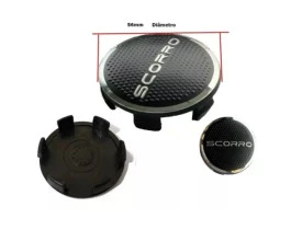 Center Caps Sub caltoa Calotinha Central Miolo De Roda Scorro 56mm Original c/emblema Scorro